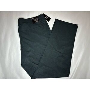 Under Armour Men's 40x32 Dark Gray Black Vented Golf Pants Black Trouser NWT $85